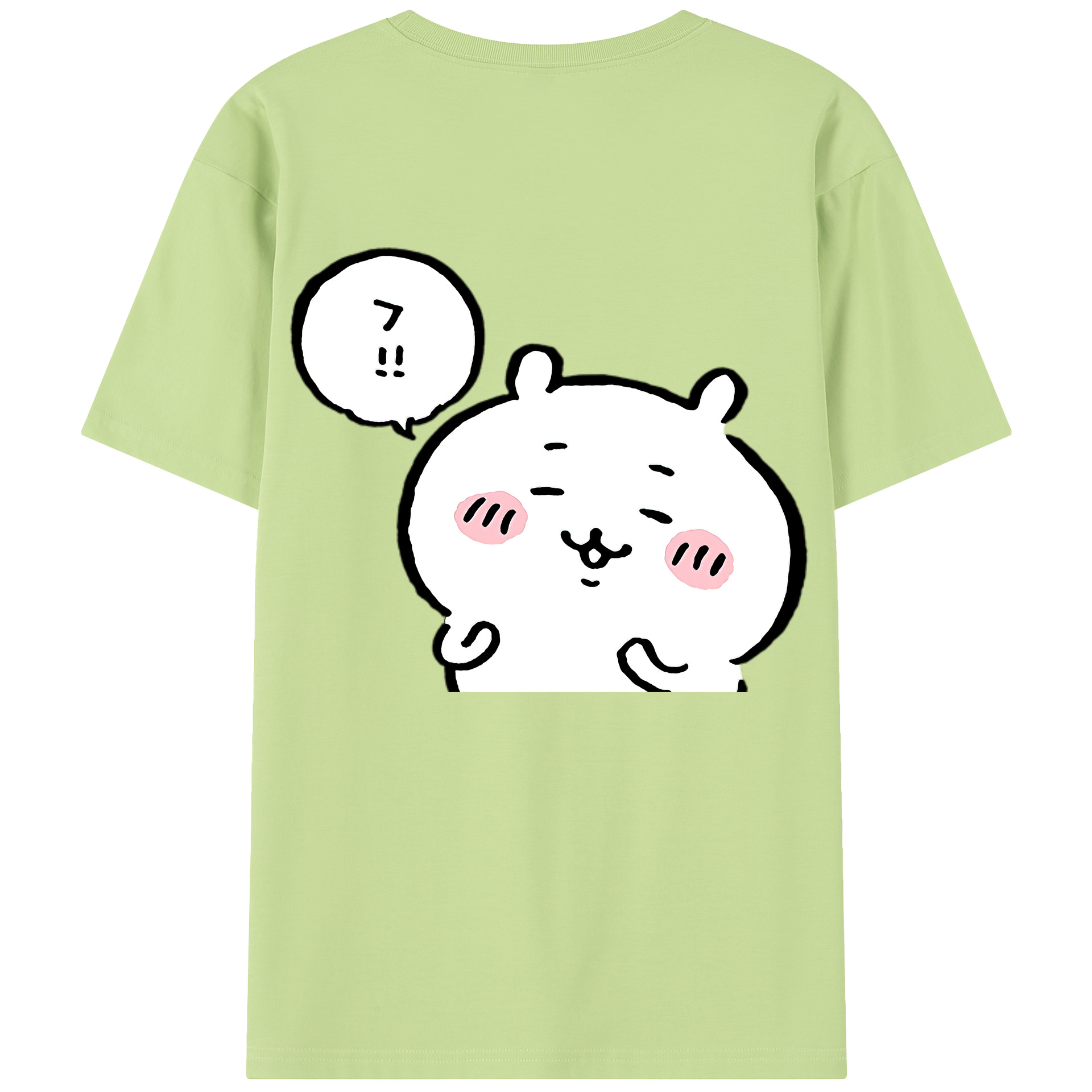 （画像用） ちいかわ ちいかわ Chii-kawa chiikawa 綿100％半袖Tシャツ（背面プリント）